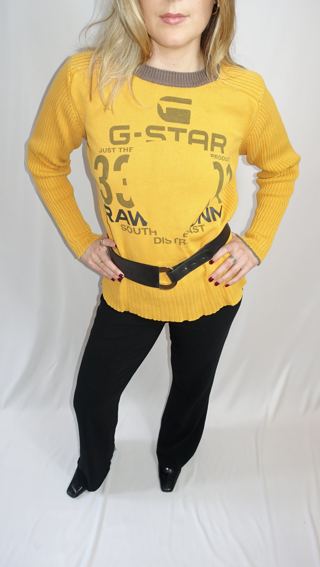 Yellow G-Star Knit Longsleeve