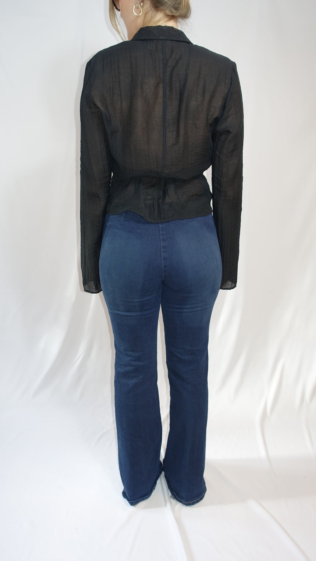 Bootcut Jeans With Buckle Belt